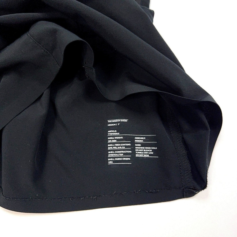 Ten Thousand Session Shorts Mens Size M 7"‎ Linerless Gym Workout Black - Picture 6 of 8